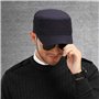 2 Pièces Casquette Militaire en Coton, Casquette de Baseball à Dessus Plat, Chapeau de Cadet, Casquette Plate Réglable pour Homm