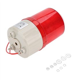 Feu d'Avertissement Voyant Alarme LED Rouge BEM-1081 220V Eclairage Tournant Système d'Eclairage Acousto-optique pour Système d'