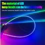 Éclairage intérieur de voiture, 18 en 1 HMYC 128 bandes LED colorées en fibre optique acrylique, atmosphère de décoration univer