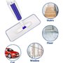 ZHjuju Microfibre Vadrouille,3 Pièce Tête de balais Serpillère Recharges, pour Linge Sec ou Humide 42x14cm pour la Maison et Le 