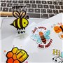 Lot de 25 feuilles de papier autocollant 100 % transparent étanche pour imprimante laser Format A4 Imprimable Transparent