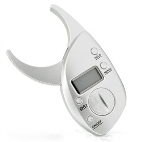 ANCLLO Appareil de mesure d'épaisseur de pli de peau d'étrier de graisse corporelle LCD numérique 50mm