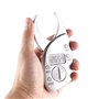ANCLLO Appareil de mesure d'épaisseur de pli de peau d'étrier de graisse corporelle LCD numérique 50mm
