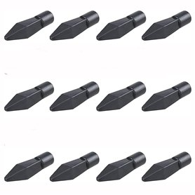 ANCLLO 12 pièces en caoutchouc souple pratique tir à l'arc pointe de flèche colle sur cible flèche pointes pour tir à l'arc