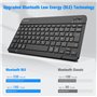 FINTIE Clavier pour iPad 6e/5e Génération (2018/2017) et iPad Air 2/1 (2014/2013) 9.7 Pouces - [Rangement de Stylet] Clavier AZE