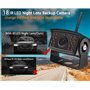 URVOLAX Caméra de Recul sans Fil, Moniteur 7" pour Voiture Imperméable IP69K, Vision Nocturne HD 1080P 170 ° Grand Angle pour Ca
