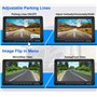 URVOLAX Caméra de Recul sans Fil, Moniteur 7" pour Voiture Imperméable IP69K, Vision Nocturne HD 1080P 170 ° Grand Angle pour Ca