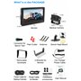 URVOLAX Caméra de Recul sans Fil, Moniteur 7" pour Voiture Imperméable IP69K, Vision Nocturne HD 1080P 170 ° Grand Angle pour Ca
