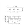 10 Ensembles 35mm PCB DIN C45 Adaptateur de Rail Carte de Montage Support
