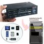 Tccmebius TCC-QL5E 5.25 Pouces PC Multifonction Tableau de Bord Médias Panneau Avant, avec SATA e-SATA USB 3.0/2.0 Hub Audio Por