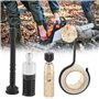 Atyhao Tronçonneuse Pompe à Huile Engrenage à vis sans Fine Réservoir Carburant Set de Filtres pour Tubes Huile Kit Accessoires 