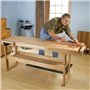 étau d'établi étau Menuisier 10.5" Étau Rotatif à 360 ° pour établi de Travail Étau à Bois Étau Ajustable d'Établi de Table Étau