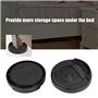 Rehausseurs de Meuble, 8 pcs Rehausseurs de Lit Antidérapant Augmenter Hauteur Protection Pieds de Meuble Riser de Meubles en Pl