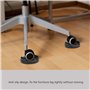 Rehausseurs de Meuble, 8 pcs Rehausseurs de Lit Antidérapant Augmenter Hauteur Protection Pieds de Meuble Riser de Meubles en Pl