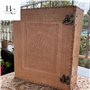 Handborncraft Classeur à Anneaux en Cuir pour Homme - Grand Organiseur de Dossier à 3 Anneaux de 7,6 cm avec Motif Arbre de Vie
