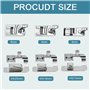 3 Pied de Biche Ourlet Roulé 3/4/6mm et 3 Pied de Biche Ourlet Large 4/8" 6/8" 8/8"