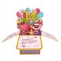 Carte pop-up « Happy 14th Birthday » pour fille