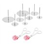 Gâteau Fleur Nails Clou A Fleur Patisserie Clous à Fleurs En Acier Inoxydable Ciseaux En Fondant Gâteau Décor Bâton De Crème Gla