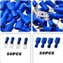 Connecteur à Sertir Électrique Set Connecteur à Sertir en PVC Isolé Cosse Electrique Plate 6.3 mm Cosses Electriques Plates Mâle