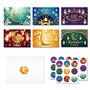 Lot de 24 cartes de vœux Ramadan Mubarak avec enveloppes