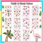 10 Feuilles de Tatouages Temporaires pour Enfants