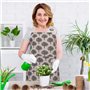 KroY PecoeD 3 Pièces Tablier de Cuisine, Chef Tabliers Femme Réglable avec Poches Anti Tâches Tablier Homme en lin et coton pour