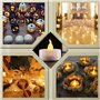 YIWER Lot de 50 bougies LED Bougies CR2032 piles Bougies Unscented Bougie chauffe-plat sans flamme claire vacillante 100 + heure