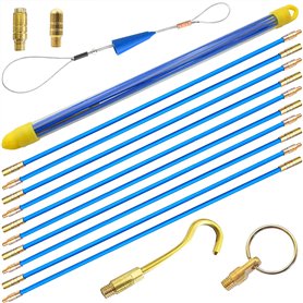 Akuoly Aiguille Tire fil électriques 5.0M Jeu de baguettes fibre de verre