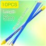 Akuoly Aiguille Tire fil électriques 5.0M Jeu de baguettes fibre de verre, Kit rétractable d’installation pour Cable en Boîtier 