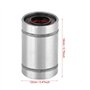 DollaTek 10Pcs LM6UU 6x12x19mm Joint de Caoutchouc côté Double roulement à Billes de Mouvement linéaire