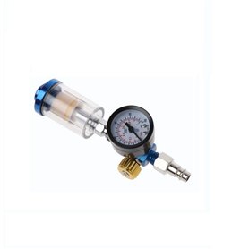 DollaTek AFR2000 Régulateur de pression d'air Séparateur d'eau Filtre piège Compresseur d'aérographe avec raccords MPA Jauge de
