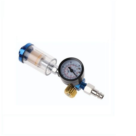 DollaTek AFR2000 Régulateur de pression d'air Séparateur d'eau Filtre piège Compresseur d'aérographe avec raccords MPA Jauge de