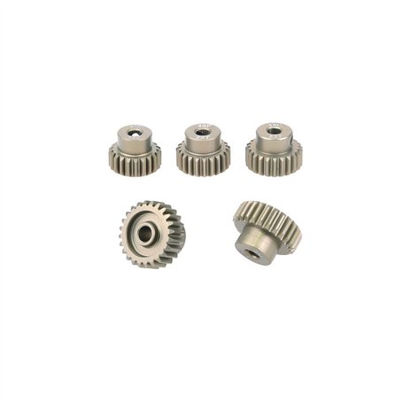 DollaTek 5PCS 48DP 21T 22T 23T 24T 25T Combo pignon motoréducteur Ensemble pour 1/10 Rc Car Brushed brushless Motor