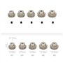 DollaTek 5PCS 48DP 21T 22T 23T 24T 25T Combo pignon motoréducteur Ensemble pour 1/10 Rc Car Brushed brushless Motor