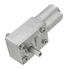 DollaTek JGY-370 DC 12V 150RPM Motoréducteur à vis sans fin à double arbre Motoréducteur réducteur autobloquant