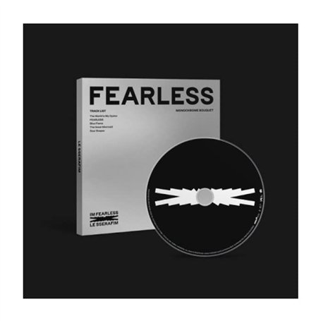 Le Sseafim Fearless 1st Mini album monochrome avec bouquet + Trakcing scellé