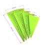 Chikanb 4 Pcs Poche à Douille Réutilisable en Silicone, Épaisse Poches à Douille à pâtisserie en Silicone DIY Gâteau Outil de Dé