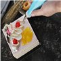 Chikanb 4 Pcs Poche à Douille Réutilisable en Silicone, Épaisse Poches à Douille à pâtisserie en Silicone DIY Gâteau Outil de Dé