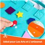 Vinabo 1080 Pcs Scratch Autocollant Double Face, Scratch Autocollant Rond, Adhésif Rond,540 Paires de Points Auto-adhésifs Ronds