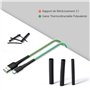 Vinabo 900 Pièces Gaines Thermorétractables Noires, Tubes Thermorétractables pour Isolation Électrique, Protection de Câbles, 12