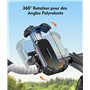 EOIWUY Support Telephone Velo, Installation Rapide Support Telephone Moto Bras Serrage Acier Amélioré Inoxydable & Verrouillage 