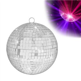 QINERSAW Boule à Facettes à Suspendre 15cm Boule Miroir à Suspendre Boule à Facettes Disco Boule à Facette Miroir Boule à Facett