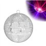 QINERSAW Boule à Facettes à Suspendre 15cm Boule Miroir à Suspendre Boule à Facettes Disco Boule à Facette Miroir Boule à Facett