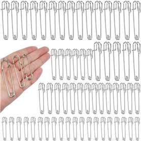 HEKOBAG Lot de 60 Grande Épingles à Nourrice