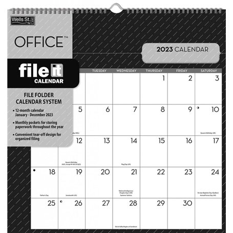 WSBL Office 2023 File-It™ Calendrier (23997006033)