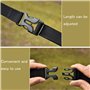 DY.2ten Corde de Camping de 4.5 mètres avec 19 mousquetons Porte-clés, Corde Portable de Suspension avec Crochets pour Le Campin