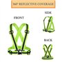 HYCOPROT Gilet de sécurité réfléchissant pour adultes / enfants, veste de gilet de travail réglable haute visibilité, équipement