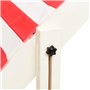 Bac à Sable, Boîte à Sable Jeu de Sable Aire de Jeux pour Enfant Bac à Sable et Toit réglable Bois de Sapin Blanc et Rouge UV50