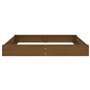 Bac à Sable, Boîte à Sable Jeu de Sable Aire de Jeux pour Enfant Bac à Sable avec sièges Marron Miel carré Bois de pin Massif