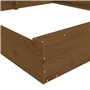Bac à Sable, Boîte à Sable Jeu de Sable Aire de Jeux pour Enfant Bac à Sable avec sièges Marron Miel carré Bois de pin Massif